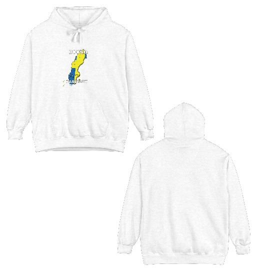 Sweden Bound Country Travel Swedish Flag Vacation Double Sided Hoodies