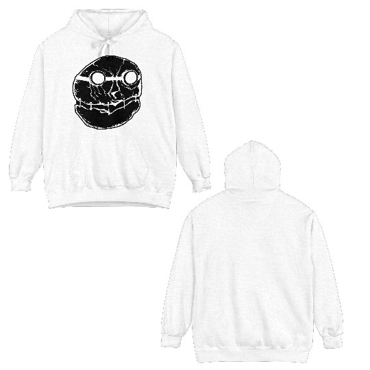 Lone Scavenger - Cutout White Double Sided Hoodies