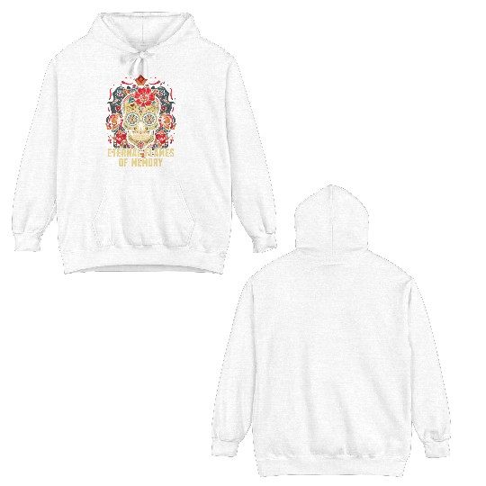 Dia De Los Muertos Sugar Skull Mexican Holiday Double Sided Hoodies