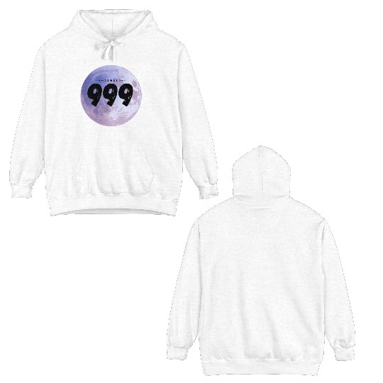 Purple Moon Angel Numbers 999 Double Sided Hoodies