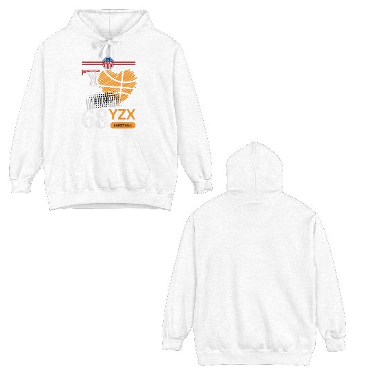 basketball, love this game Double Sided Hoodies