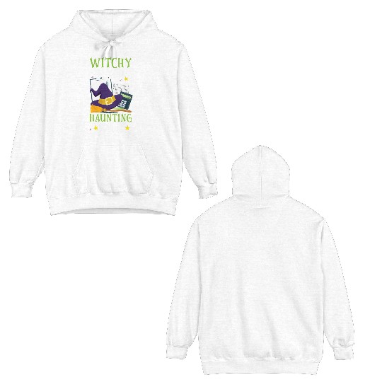 Witchy Math Haunting Path Accountant Halloween Double Sided Hoodies