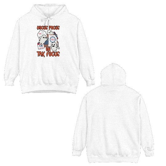 Hocus Focus on Tax Focus Accountant Halloween Double Sided Hoodies