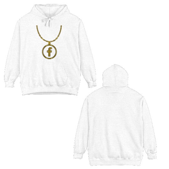 Facebook necklace Double Sided Hoodies