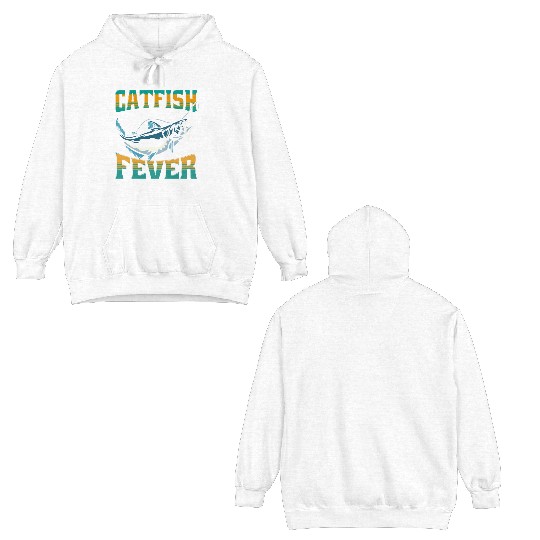 Noodling Flathead Fishing Catfish Angler Double Sided Hoodies