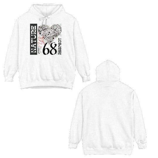 Heart, respect nature Double Sided Hoodies