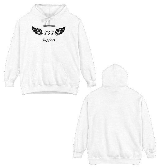 Angel Number 333 Support Double Sided Hoodies