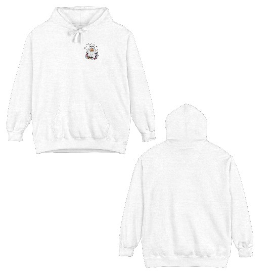 Stay Spooky Halloween Ghost Cat Double Sided Hoodies