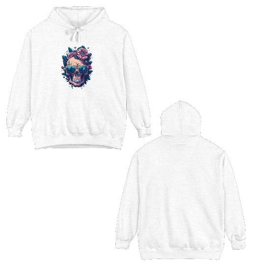Floral Skull | C01 Double Sided Hoodies