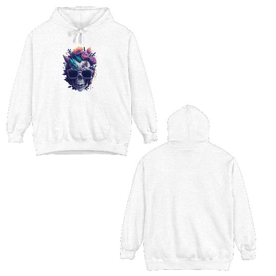 Floral Skull | C12 Double Sided Hoodies