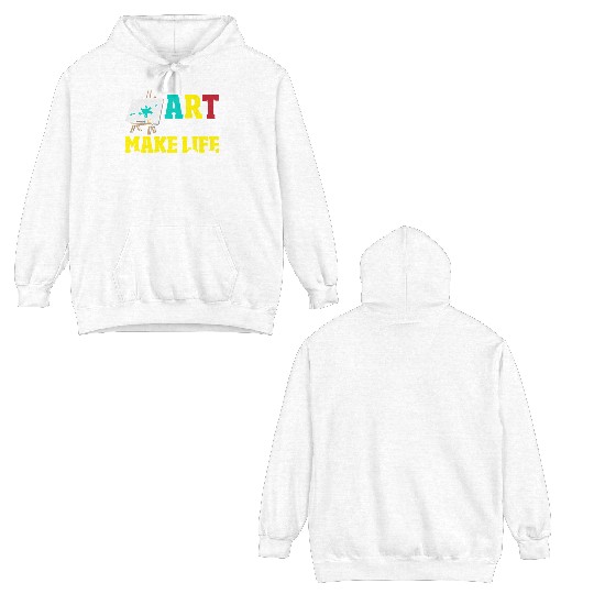 School Teacher Art Lover Art Education Art Double Sided Hoodies
