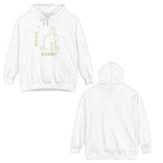 Math Duck Rabbit Double Sided Hoodies