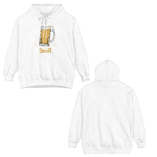 I LOVE BEER Double Sided Hoodies