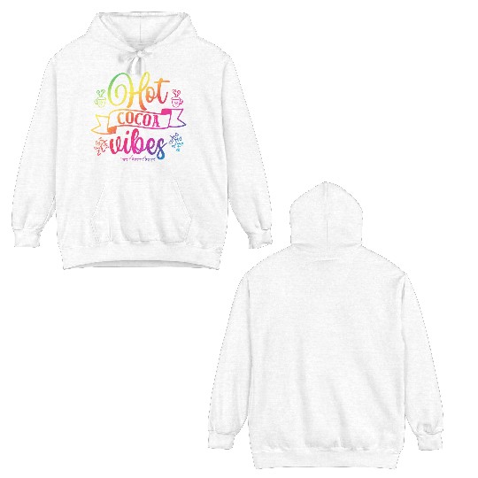 Chocolate Lover Hot Cocoa Vibes Double Sided Hoodies