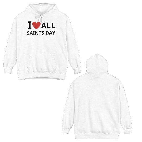 All Saints Double Sided Hoodies, Catholic Halloween Double Sided Hoodies,