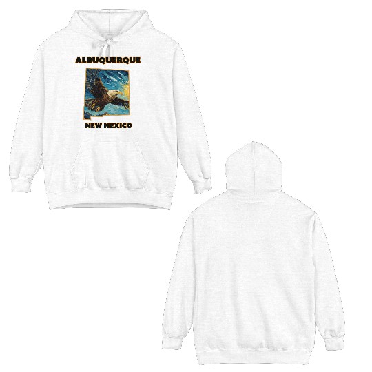 New Mexico - Eagle Double Sided Hoodies