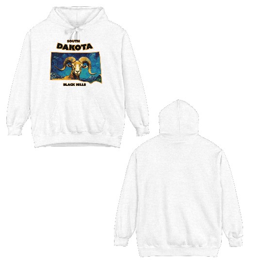South Dakota - Sheep Double Sided Hoodies