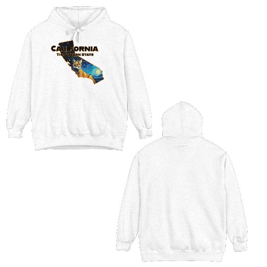 California Wildlife - mountain lion Double Sided Hoodies
