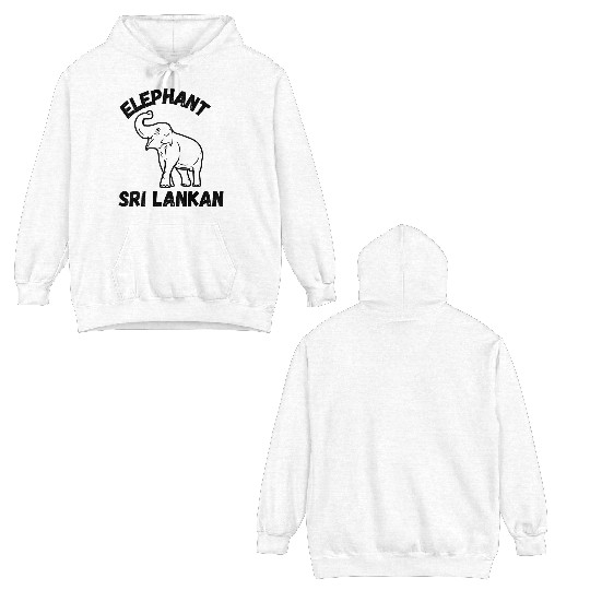 Sri Lankan Elephant Double Sided Hoodies