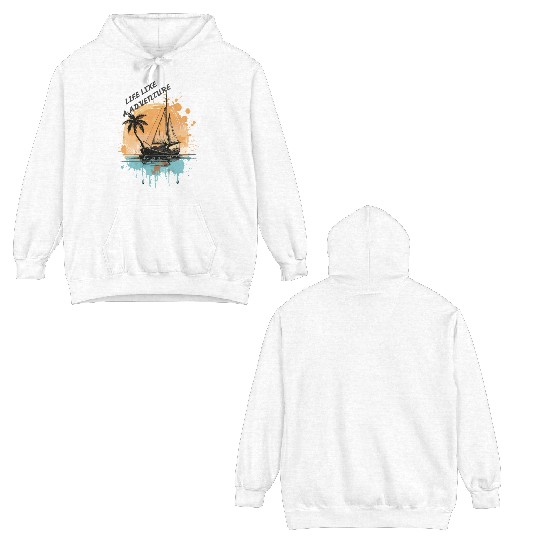 vintage ink Double Sided Hoodies Art
