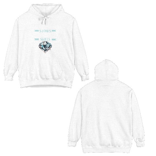 Lapidary Artist Gemstone Stone Collecting Stone Double Sided Hoodies