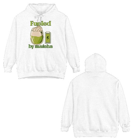 Fueled By Matcha Graphic Double Sided Hoodies