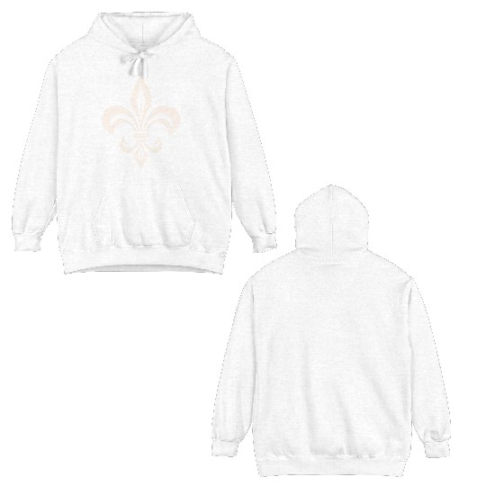 Simple French lily Logo Double Sided Hoodies