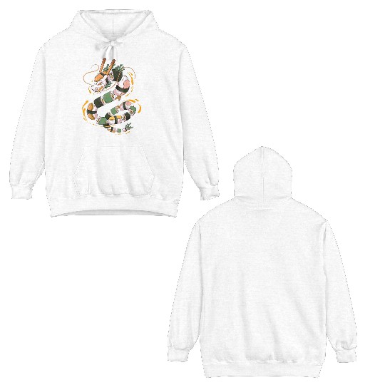 Japanese Sushi Dragon Roll Kawaii Dragon Anime Double Sided Hoodies