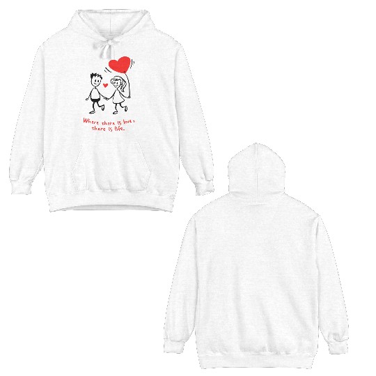 Tenues assorties pour elle et lui Double Sided Hoodies