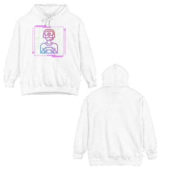 Sleeping By Day Gaming By Night Double Sided Hoodies