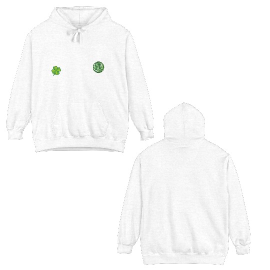 Luckiest Teacher Ever Disco Ball Shamrock Groovy Double Sided Hoodies