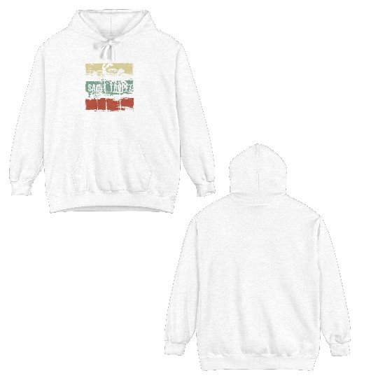 Saint Tropez Artistic Vacation Souvenir Abstract Double Sided Hoodies