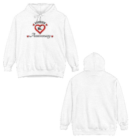 anniversary 70th Double Sided Hoodies