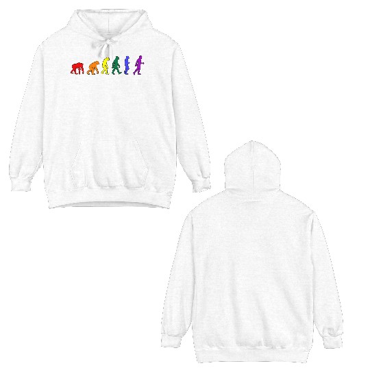 Rainbow Evolution Double Sided Hoodies