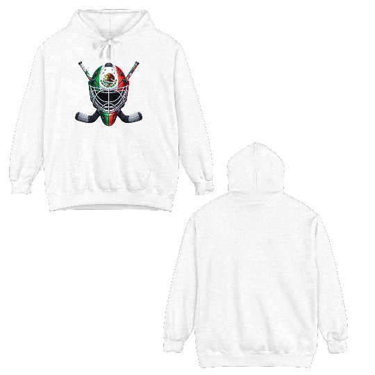 Mexico ice hockey flags ice hockey helmet design Double Sided Hoodies
