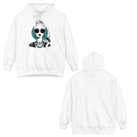 Iris Apfel | Flamboyant Fashion Icon Double Sided Hoodies