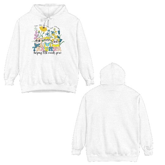 Wildflower Teacher Double Sided Hoodies, Groovy Hamster Educator