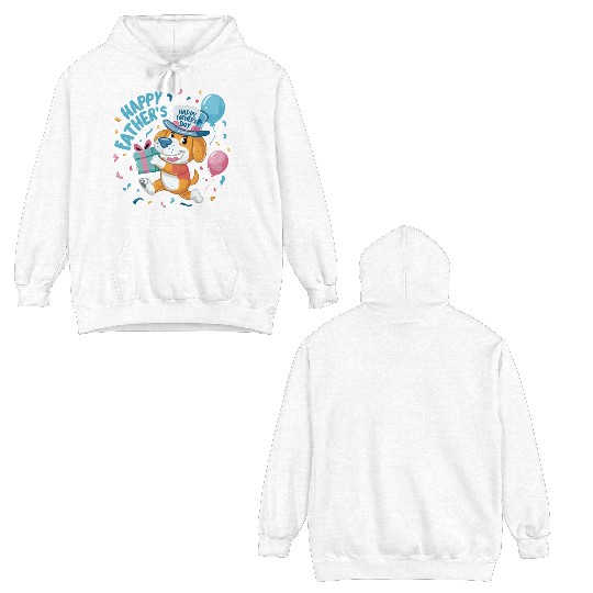 Pawsitively Pawesome: Dog Dad Father's Day Double Sided Hoodies