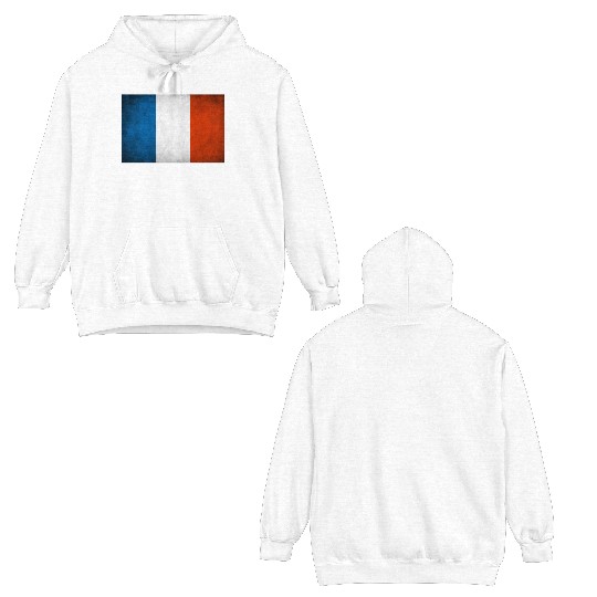 Flag of France, French national bleu Blanc rouge Double Sided Hoodies