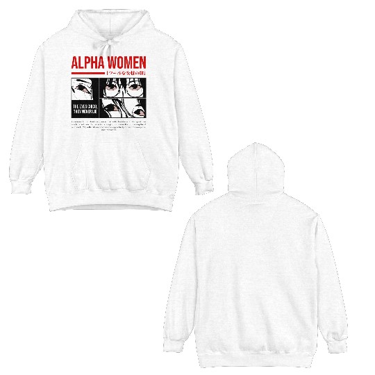 Anime eyes Streetwear Design Double Sided Hoodies