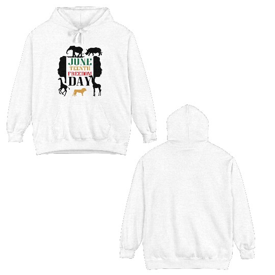 "Juneteenth Double Sided Hoodies
