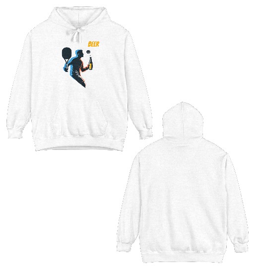 Pickleball & Beer The Best Combination Fun Graphic Double Sided Hoodies