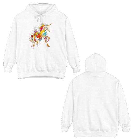 Unicorn Rainbow Animal Zoo Double Sided Hoodies