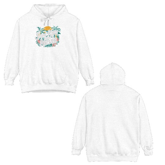 Saint Kitts And Nevis Souvenir Tropical Paradise Double Sided Hoodies
