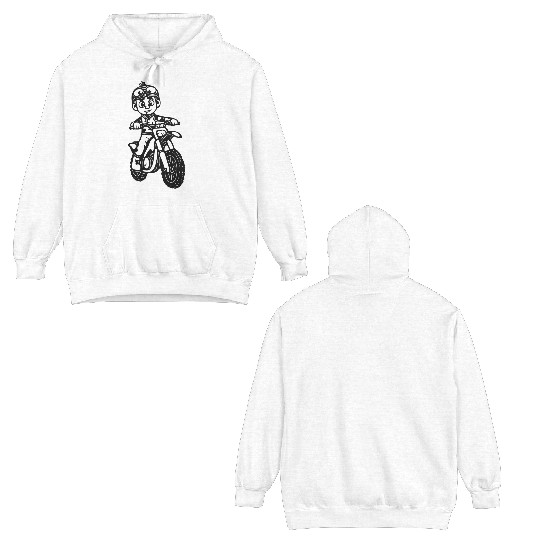 Wheelie Silly: Dirt Bike Comics & Rider Fails 001 Double Sided Hoodies