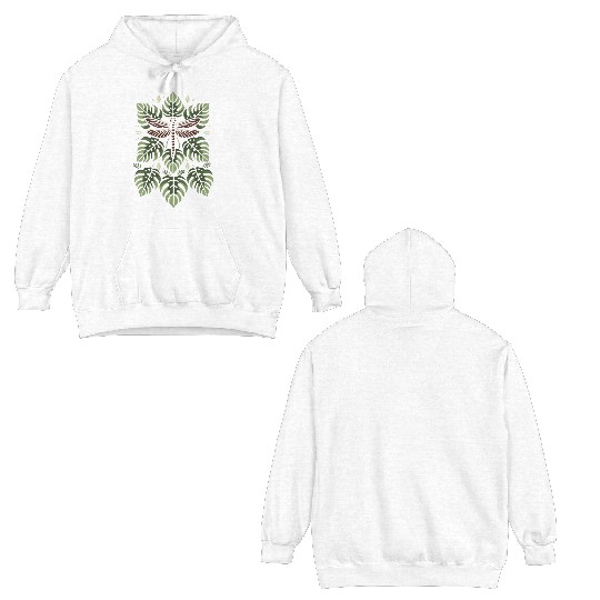 Dragon Fly on Monstera Double Sided Hoodies