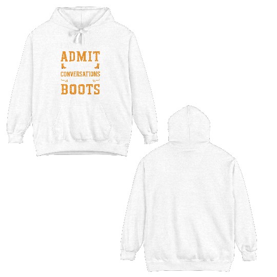 Cowboy Lifestyle Western Theme with Horses and Double Sided Hoodies