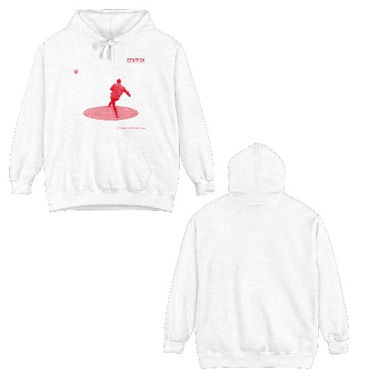 Red White Knuckleball 18 Double Sided Hoodies