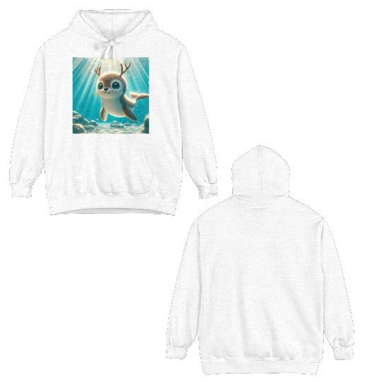 The seal-deer Double Sided Hoodies