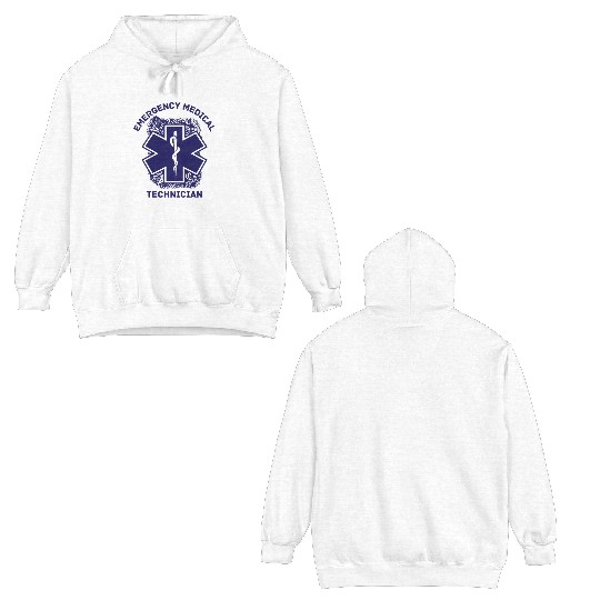 Emergency Medical Technician EMT Double Sided Hoodies